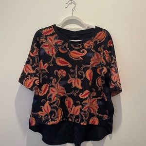 Dash and Dot Patterned Tee Shirt